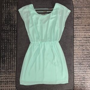 Mint Green Sheer Dress